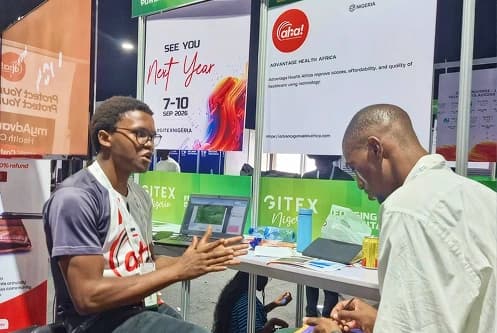 AHA Team exhibiting at GITEX Nigeria