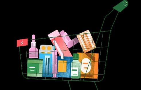 MyMedicines Shopping Cart Illustration